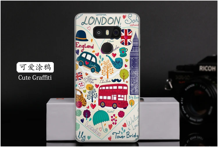 Мультфильм шаблон чехол для LG G6 Красочные Мягкие силиконовые ТПУ Новое