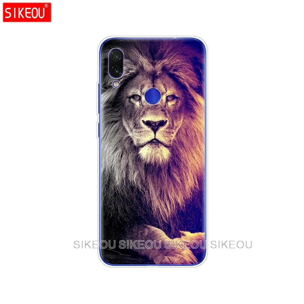 10110 Для Xiaomi Redmi Note 7 чехол силиконовый Redmi Note 7 pro Чехол Fundas Coque Волк тигр, Лев, Леопард медведь животное - Цвет: 10110