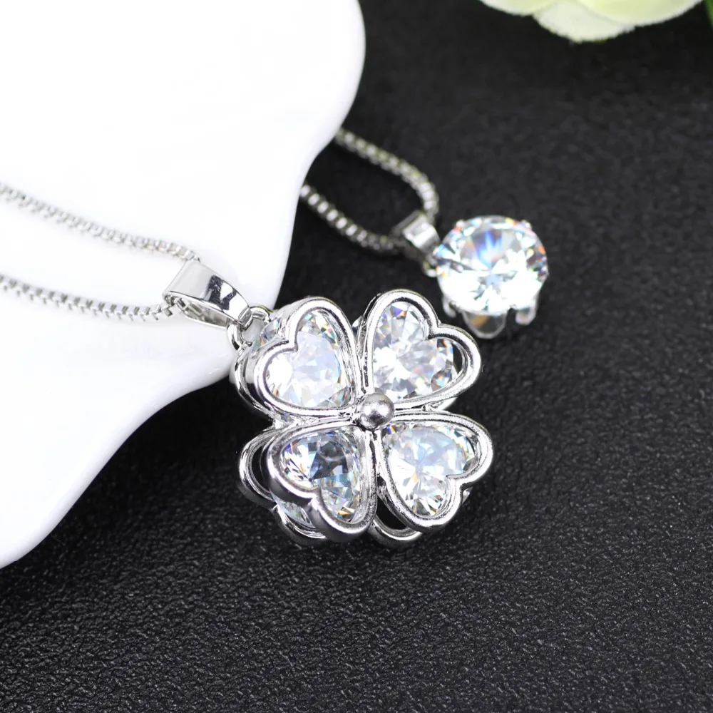 WEVENI массивные Кристальные ожерелья в виде сердца Подвески на длинной цепи