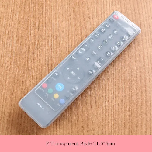 Transparent 21.5X5.5 Милый мультяшный Кролик уши водонепроницаемая сумка ТВ кондиционер пульт дистанционного управления защитный рукав силикагель прозрачная защита от пыли - Цвет: Transparent 21.5X5.5