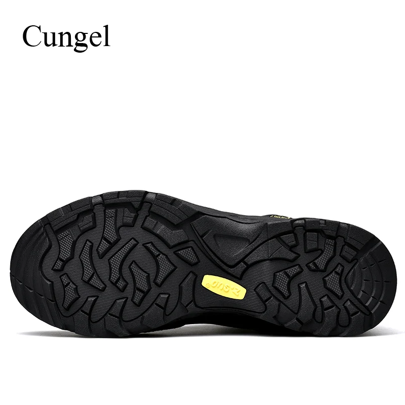 Cungel Outdoor Hiking shoes Autumn/Winter Sneakers men Waterproof Sand control Anti-skid Warm Trekking boots Mountain climbing | Спорт и