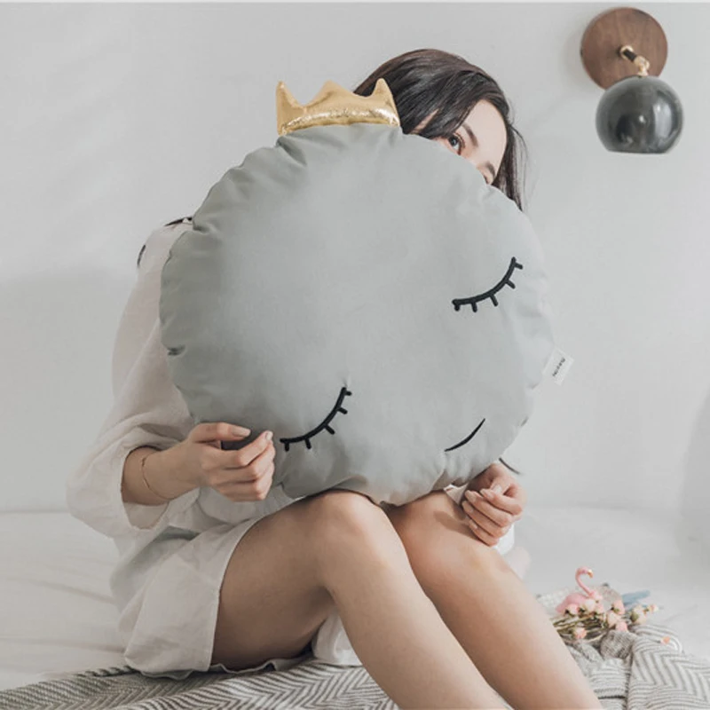 Новое поступление милая подушка для лица со смайликом мягкая игрушка домашний