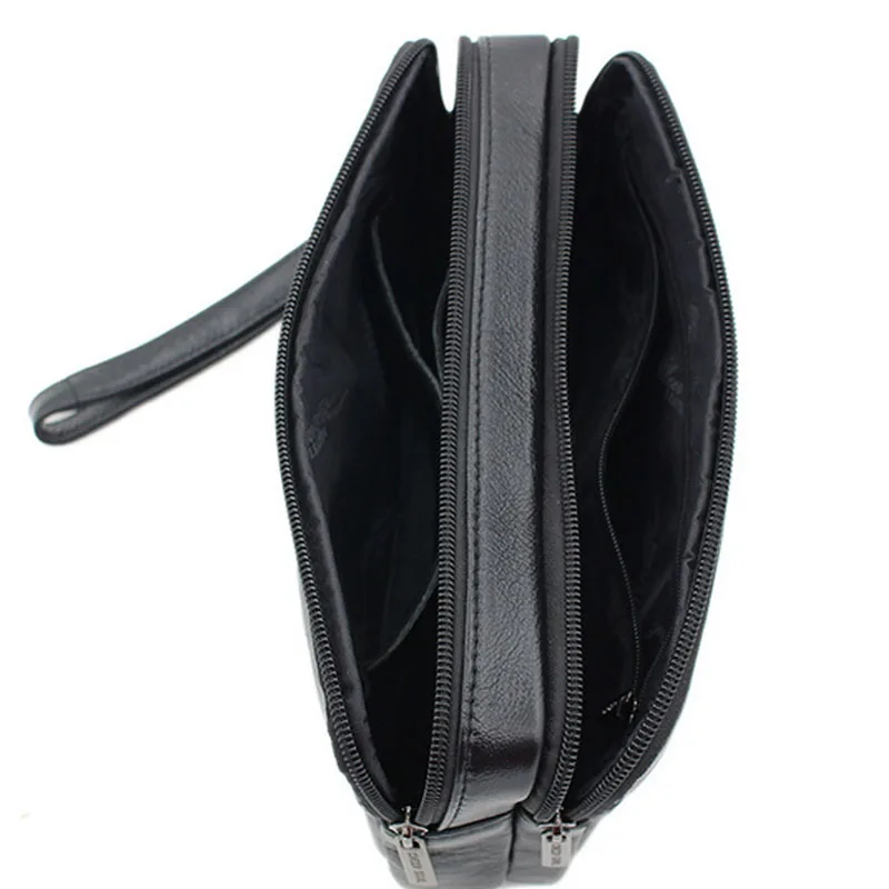 Мужская обувь из натуральной кожи Модные деловые клатч кошелек с ремешком на