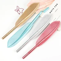 beautiful feather gel pens writing for school supplies stationery cheap items cute kawaii pens stationery items
