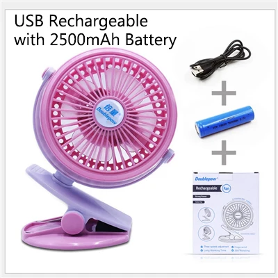 pink 02 USB Перезаряжаемый Настольный/настольный вентилятор мини портативный вентилятор с зажимом вращающийся на 720 градусов вентилятор с ночным светильник - Цвет: pink 02