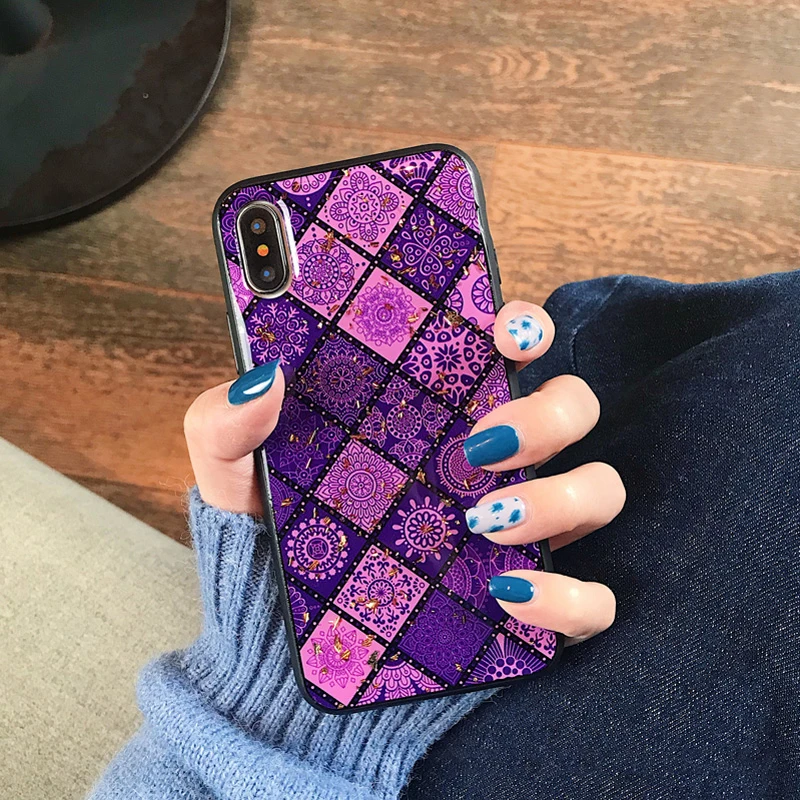 GlamPhoneCase чехол для телефона в национальном стиле с бриллиантами iPhone 7 6 Plus XS Max чехлы