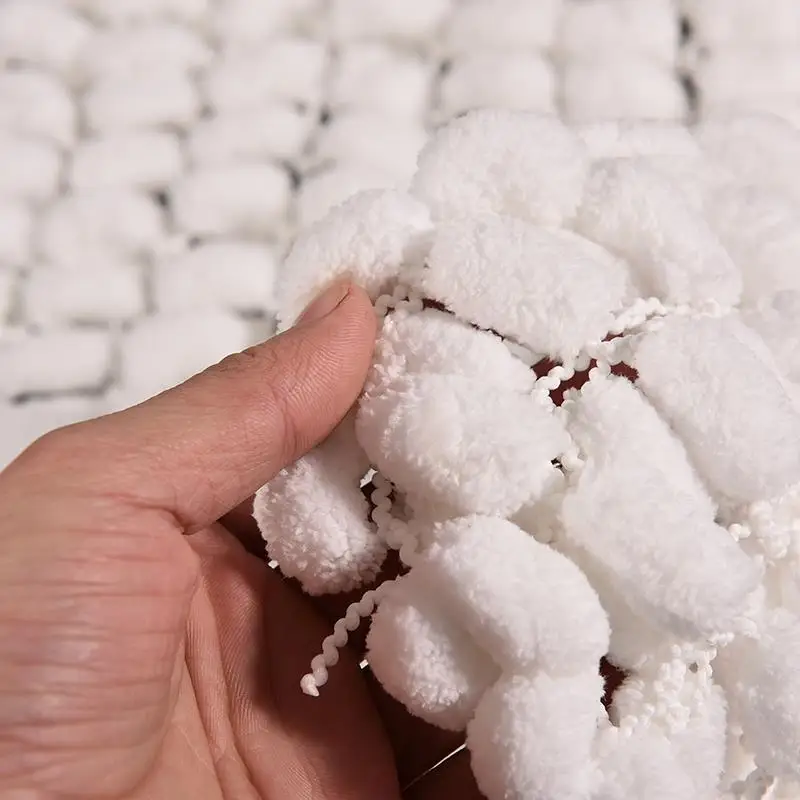 Новое Белое трикотажное Одеяло Унисекс с цветочным рисунком для новорожденных и