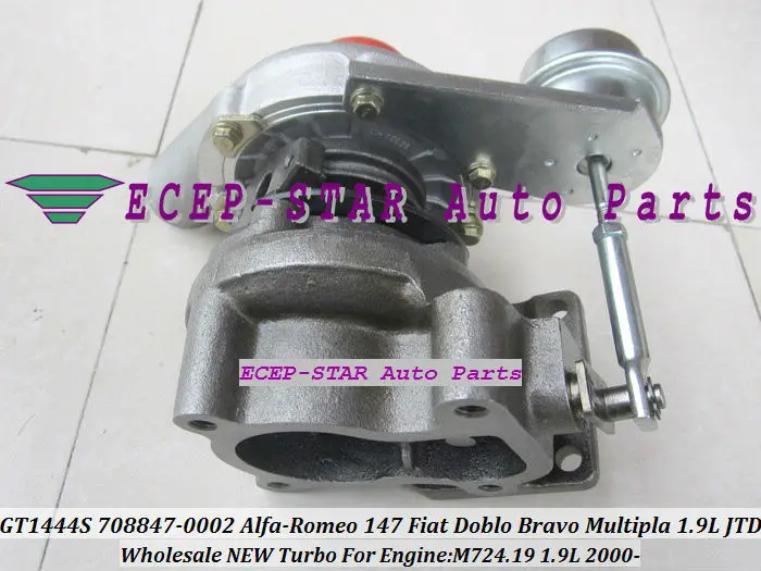 Бесплатная доставка GT1444S 708847 5002S 55191595 турбо для Fiat Doblo Bravo Multipla Alfa Romeo 147 1.9L JTD M724 724 19