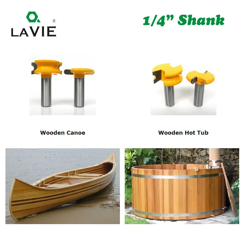 Набор Т образных фрез для деревообработки 1/4 дюйма 2 шт.|wood bit set|wood tenon cutterset |