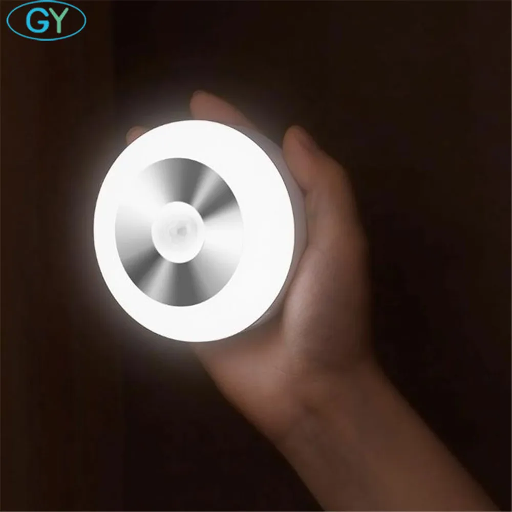 Инфракрасный датчик движения светодиодный ночник батарея светодиодная