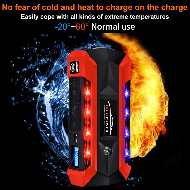 89800 mAh автомобиль скачок стартер для бензин 8L Diesel 6L лучшие 600A Booster Мощность банк