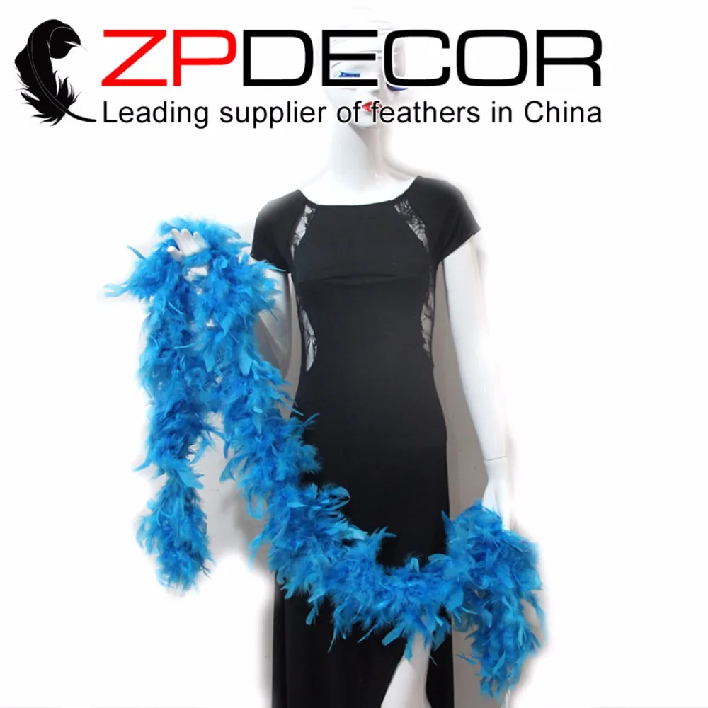 Zpdecoration перо 2 ярдов/партия 80 г оптовая продажа турецкого боа из перьев Chandelle для