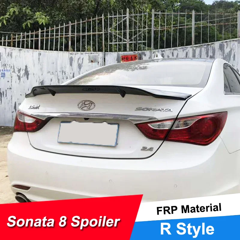JNCFORURC автомобильный спойлер на крышку багажника для Hyundai Sonata 8 2011 12 13 R стиль
