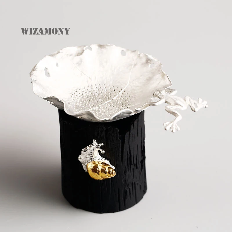 WIZAMONY китайский чай ручной работы фильтр чистый жестяной чайный набор аксессуары