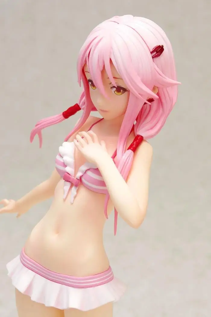 Huong Аниме Фигурка 16 см Guilty Crown Yuzuriha Inori Beach Queens Ver. 1/10 ПВХ фигурка сексуальная