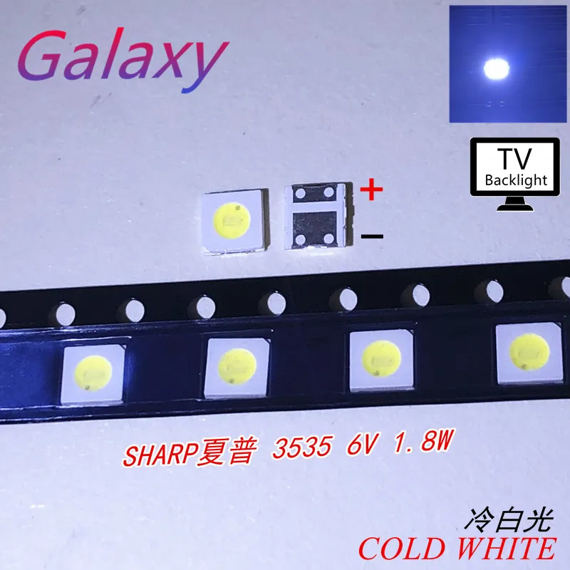 50 шт. светодиодная подсветка для телевизора SHARP LED 3535 3537 высокой мощности 1 8 Вт 6 в