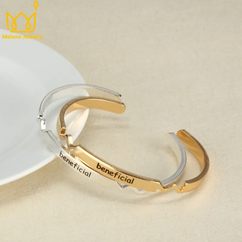 Серебряный золотой барный браслет на заказ с именем медный оригинальный