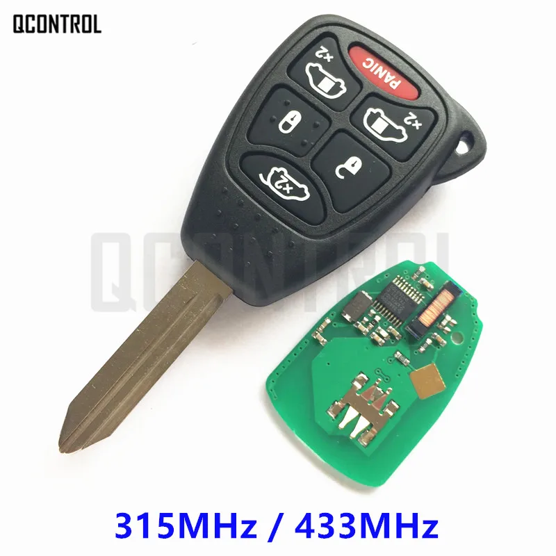 QCONTROL дистанционный ключ с чипом для автомобиля DODGE Magnum Grand Caravan Durango Caliber Charger Avenger RAM