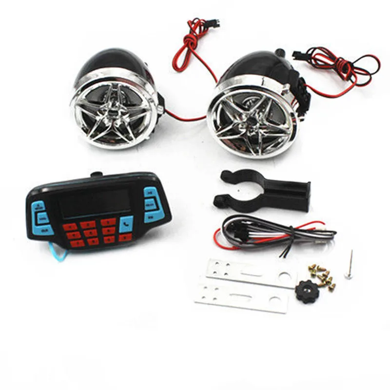 Мотоцикл Bluetooth аудио USB MP3 SD FM Радио стерео динамик ATV Скутер для Aprilia SXV550 Honda Dio Kawasaki