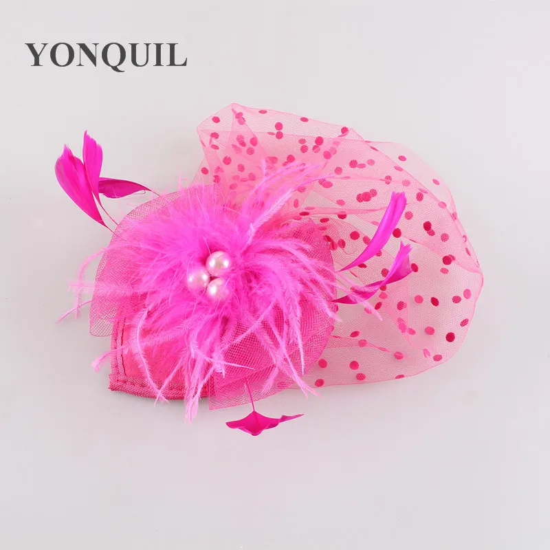

White Elegant Crinoline Fascinator Church Cocktail Hats For Wedding Party Races Kentucky Derby Ascot Event Occasion New Design
