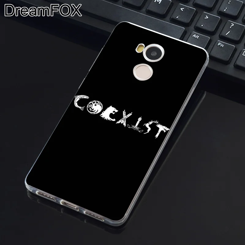 DREAMFOX K052 сосуществуют Tumblr Мягкие TPU силиконовый чехол для Xiaomi Redmi Note 3 4 5 плюс S 4A 4X 5A