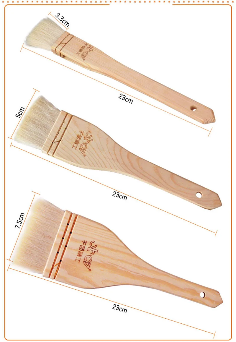 Нейлоновая кисть для краски волос 1 дюйм кисти рисования акварелью порошком