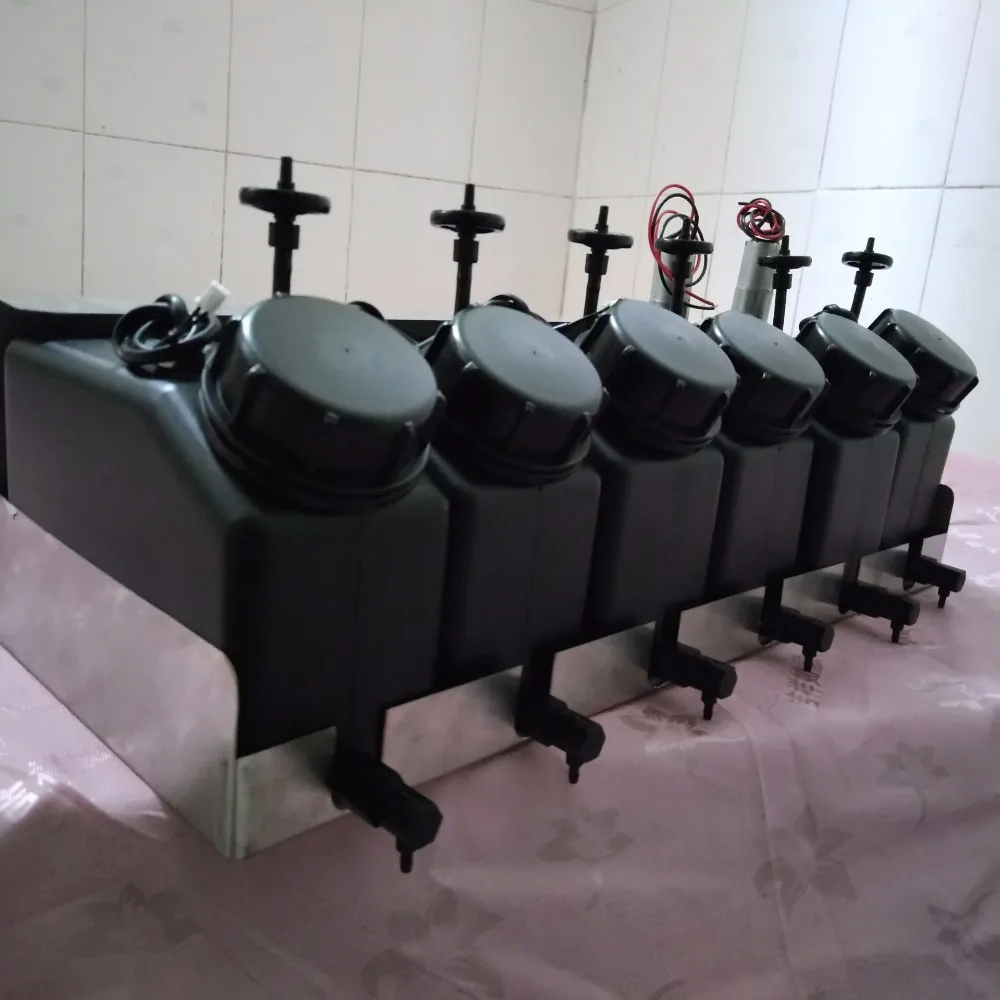 Струйный принтер UV 6 цветов УФ система объемных чернил с сенсором для плоского