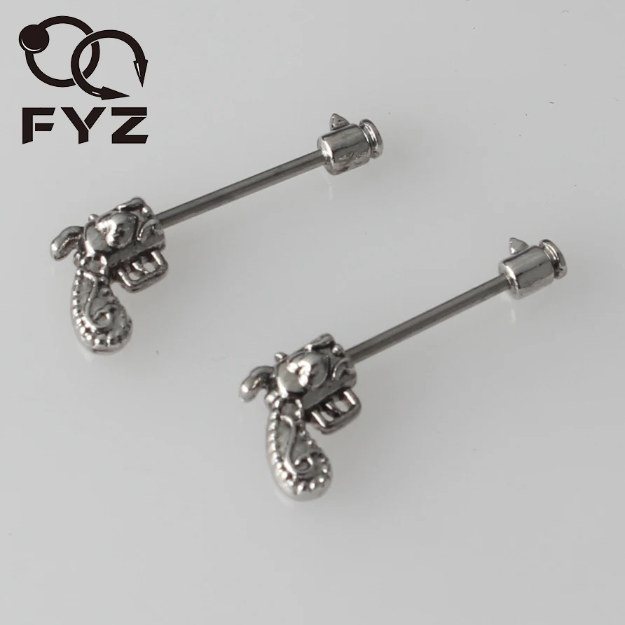 Пистолет из хирургической стали 316L для пистолета штанга кольцо сосков ювелирные