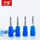 HUHAO 1 шт. 4 мм Одиночная флейта спиральный резак 3A высокое качество CNC Концевая фреза карбида фреза для акрил ПВХ МДФ фрезы