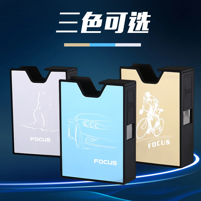Фокус USB зарядка Зажигалка чехол для сигарет Мягкая коробка ветрозащитные