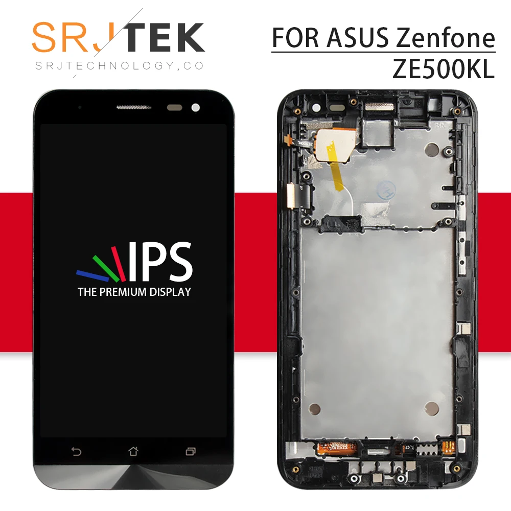 Для ASUS Zenfone 2 Laser ZE500KL ZE500KG ME500KL 5,0 ''ЖК-дисплей+ сенсорный экран в сборе черный запасные части ZE 500KL