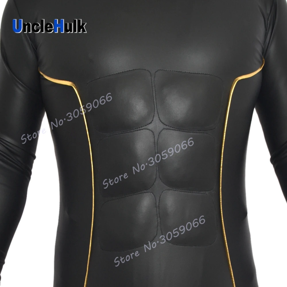 Kamen Rider черно золотой боди из искусственной кожи с хлопковой мышечной подкладкой |