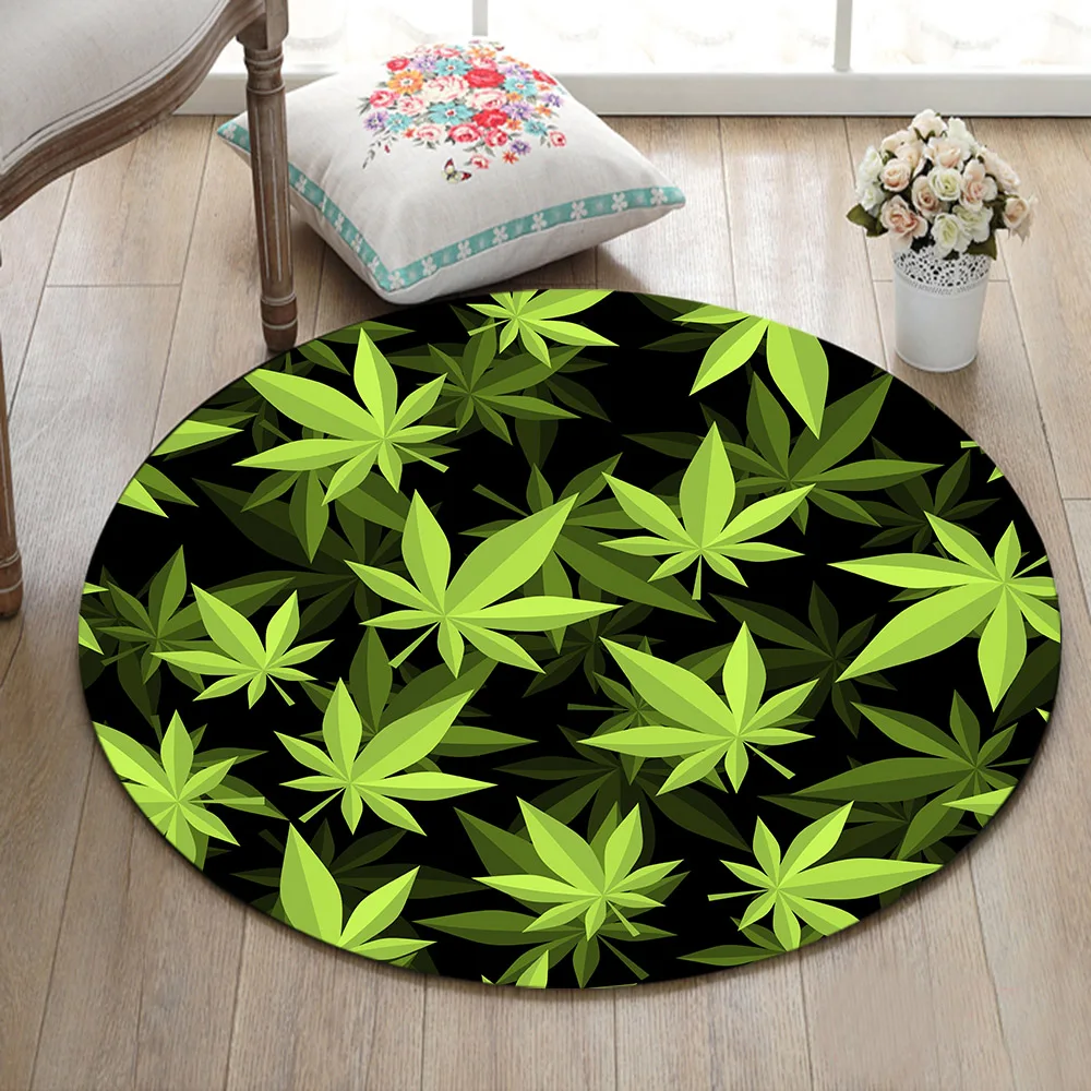LB зеленые листья и тени для ванной Нескользящие Придверные коврики детской