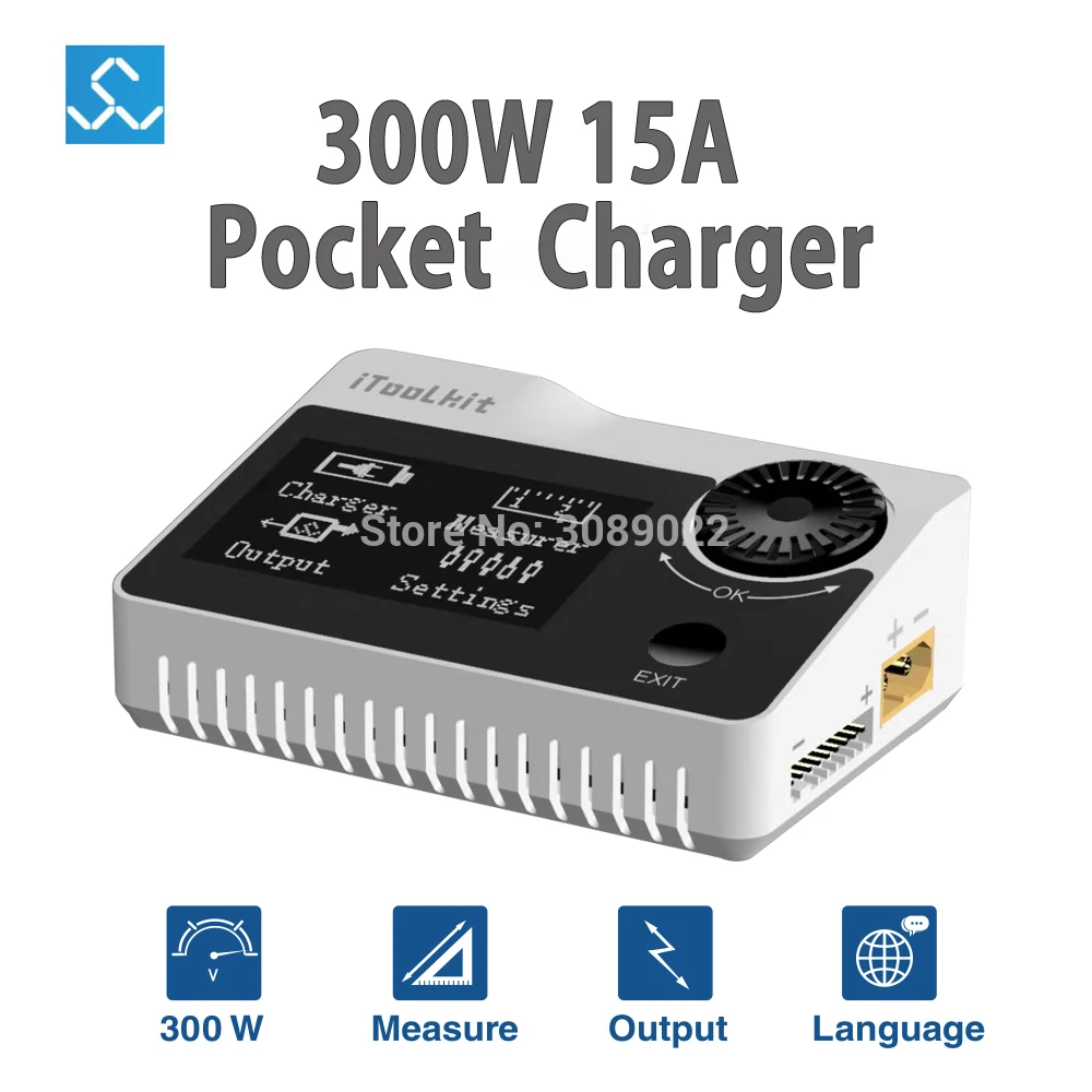 IToolkit 300W 15A 1 8S поддержка измерения PPM SBUS Lipo зарядное устройство портативное