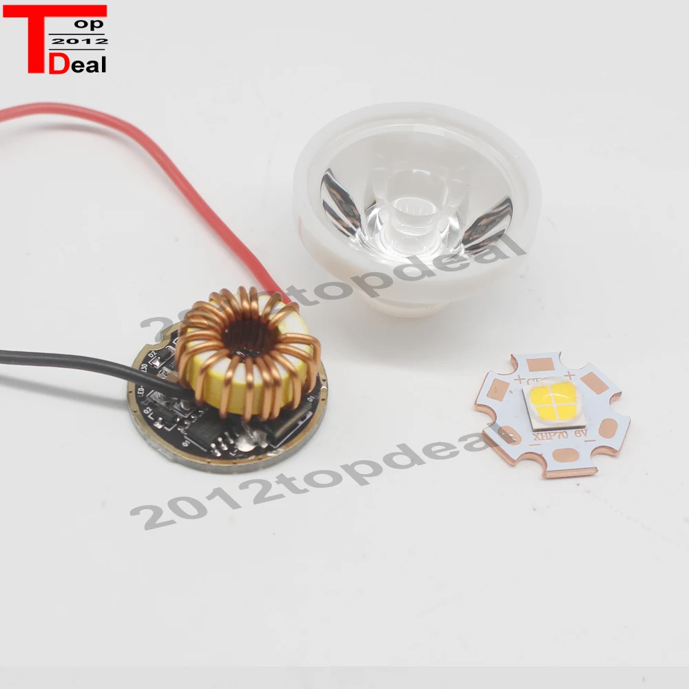 Светодиодный излучатель CREE XHP70 6 в светодиодный теплого белого цвета диаметром + 4