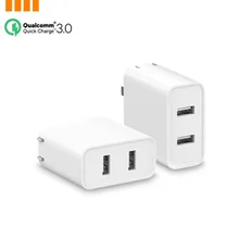 2018 новое зарядное устройство xiaomi Dual USB QC3.0 36 Вт (макс.) MI Qualcomm3.0