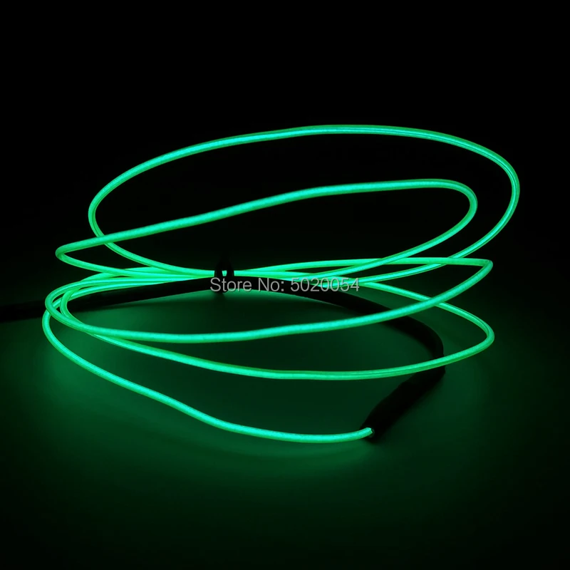 3M Light String Neon LED lamp Flexible EL Wire Rope Tube Waterproof Glow Cold Line With Controller |