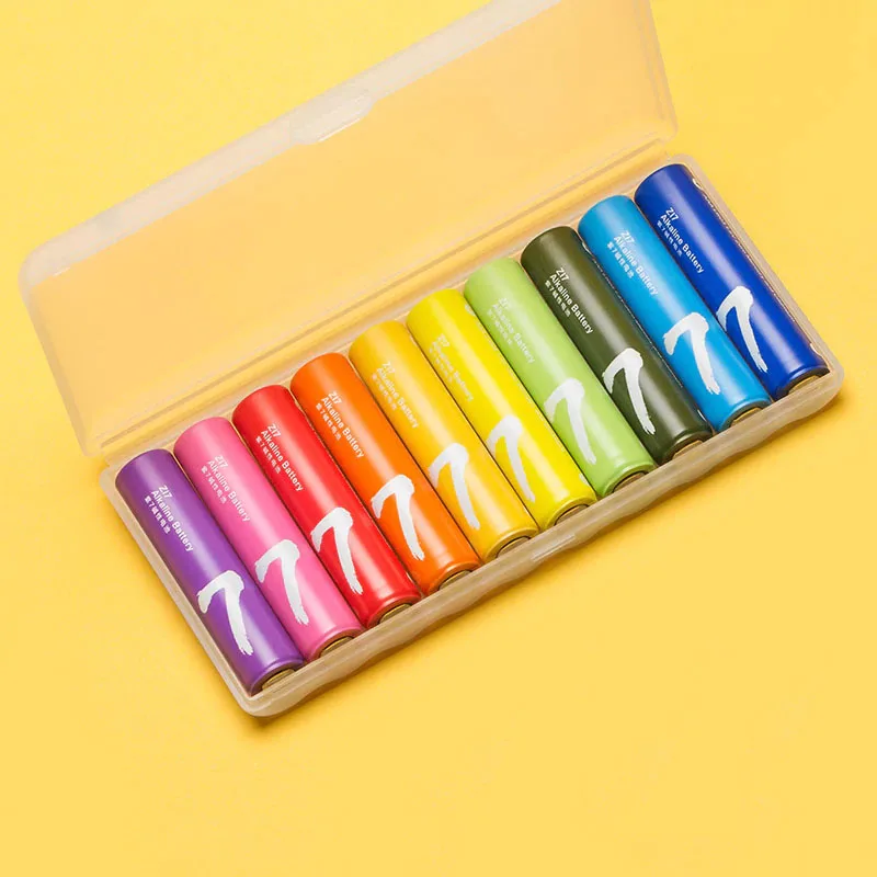 4PCS/Lot For XIAOMI ZMI ZI7 AAA for Camera Mouse Keyboard Controller Toys lkaline Battery Rainbow Disposable Batteries Kit | Электроника