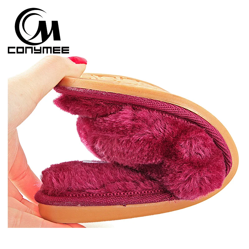 CONYMEE/женские летние сандалии обувь на плоской подошве с искусственным мехом 2018