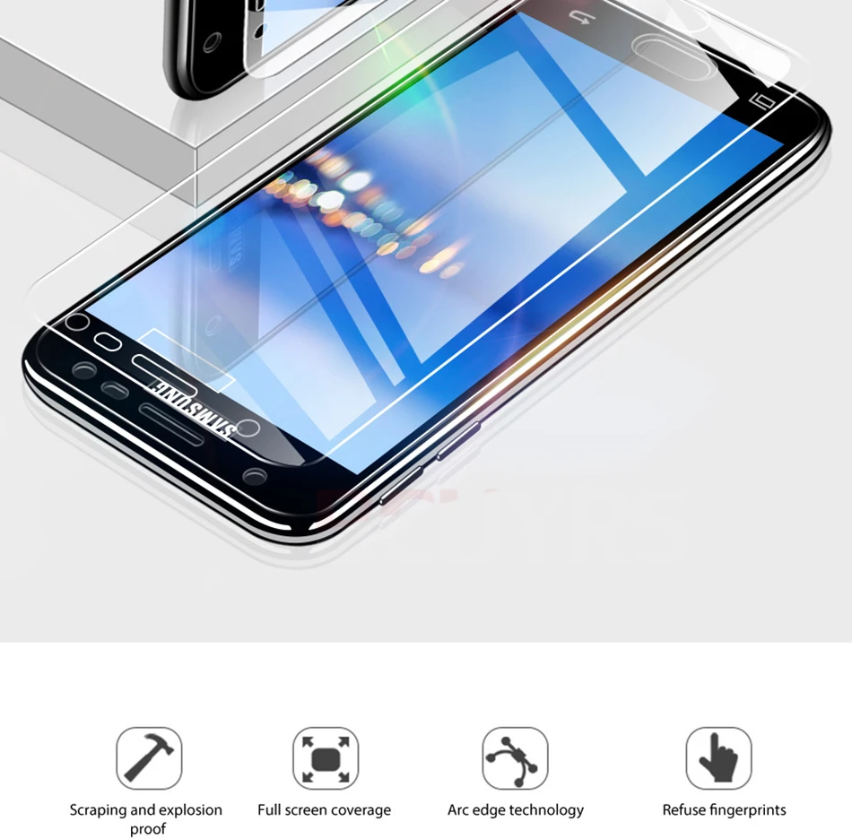 3-1 шт Премиум Закаленное стекло для Samsung Galaxy J3 J5 J7 Защитная пленка для Galaxy J4 J6 Plus