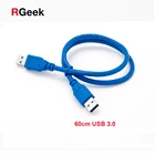 RGeek Высокое качество 60 см USB 3,0 к USB 3,0 кабелям для майнинга PCI E PCIE PCI Express Risers