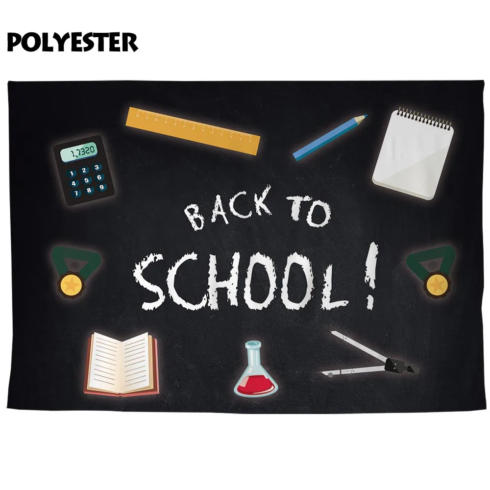 Allenjoy фон для фотосъемки с изображением back to school на доске Мел новый семестр