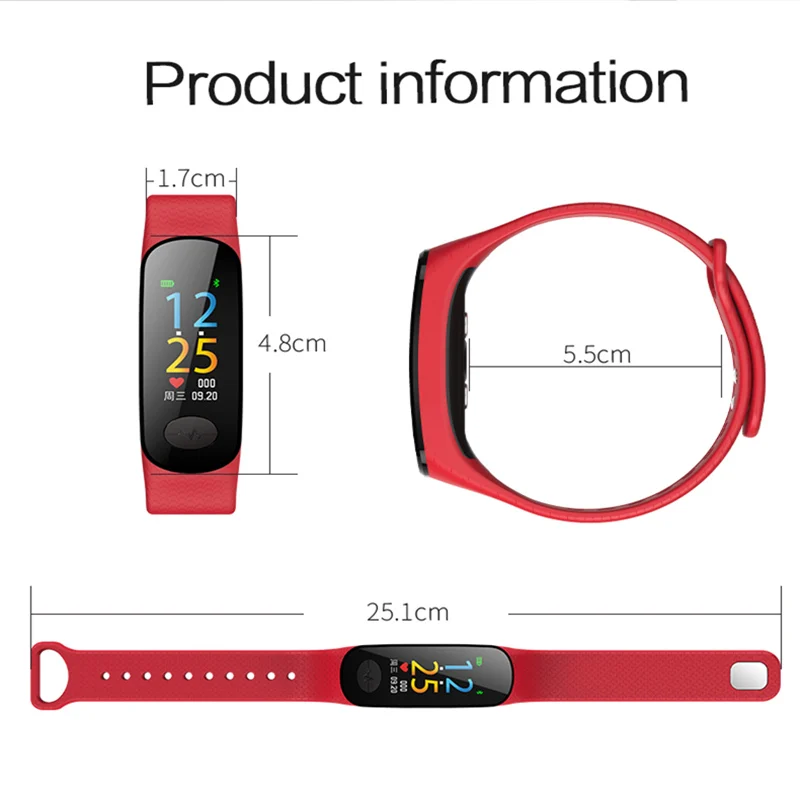 

B18 Smart Wristband Heart Rate Monitor 2018 Sport Tracker Fitness Tracker Bracelet Smart Band Blood Pressure