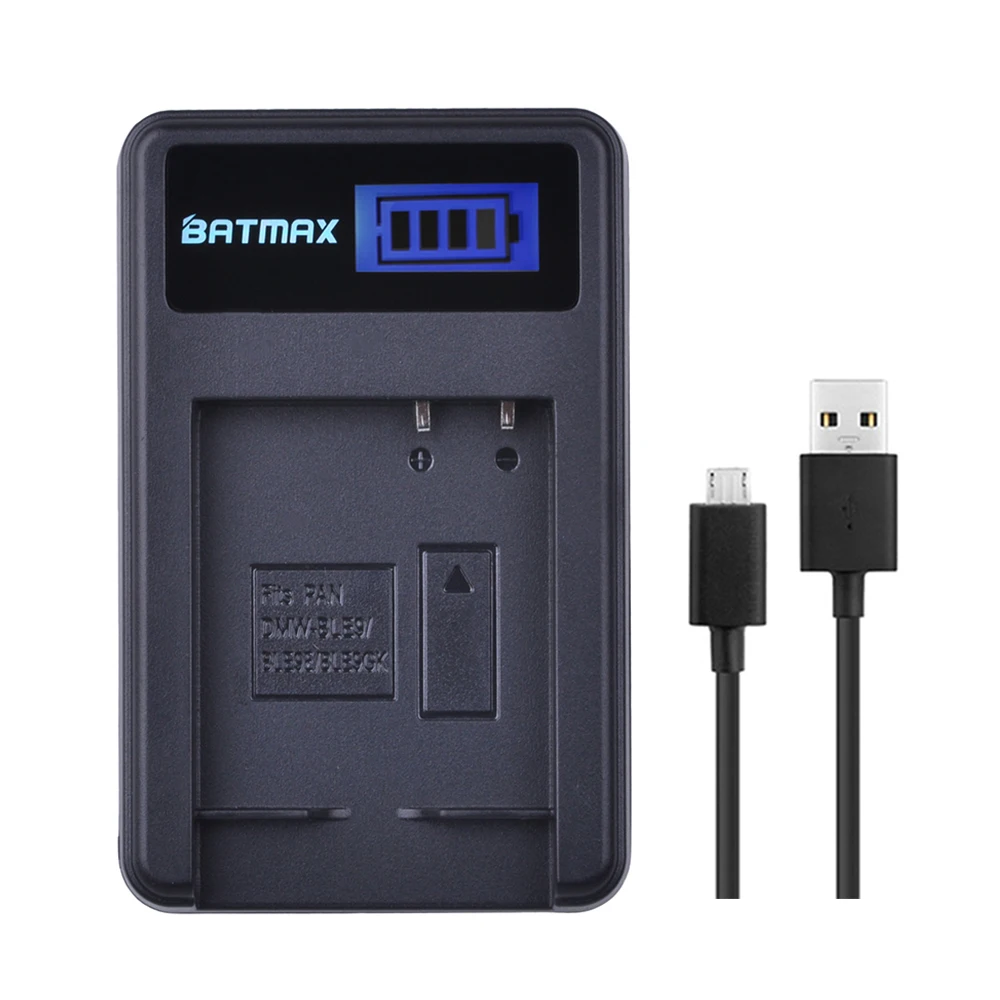 Batmax 2 шт. DMW BLH7 BLH7PP батарея + ЖК зарядное устройство USB для Panasonic Lumix BLH7E GM1 DMC GM5 GF7