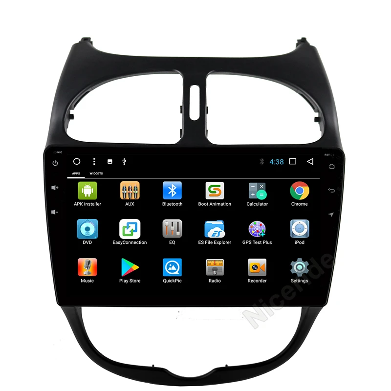 9 &quotAndroid 8 1 двойной Din автомагнитола Стерео gps Navi no CD dvd плеер для peugeot 206 2000 2016