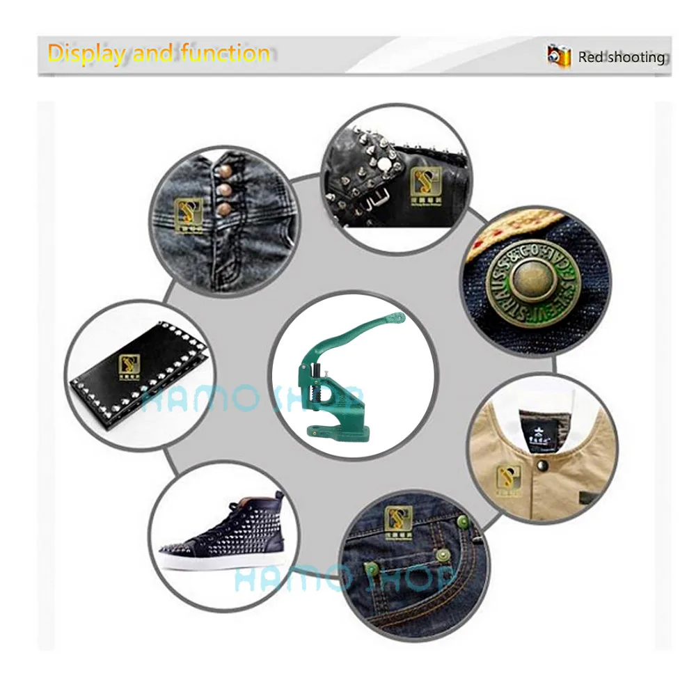 

1pcs Fasten Button Tool Handmade Press Machine with Hardware to Making Snap Button ,Eyelet ,Rivet Buttons Installation Tool