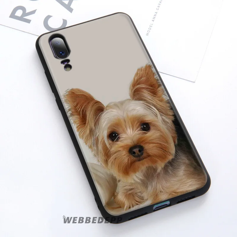 WEBBEDEPP Yorkshire terrier Dog Cute Soft Case For Huawei P30 P20 Pro P10 P9 Lite 2017 P Smart 2019 &amp Nova 3 3i Y9 |