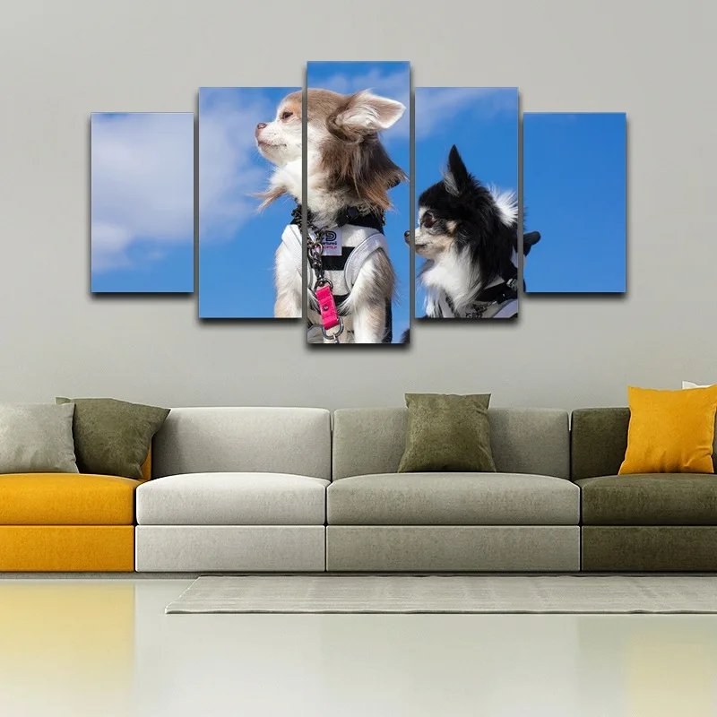 И рисунком в виде милых собачек защелка печатных wall art рисунок художественной