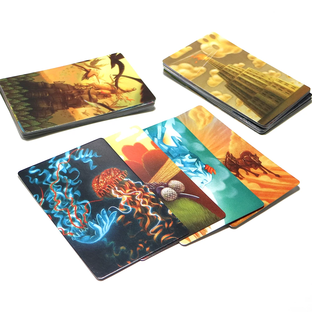Dixit 1+ 9 настольная игра Всего 168 карт русские и английские правила деревянный кролик игрушки карты игра для детей Образование семья путешествия