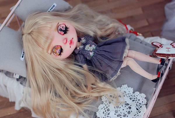 BJD куклы парики молочно Золотые длинные волнистые волосы для 1/3 1/4 1/6 имитация